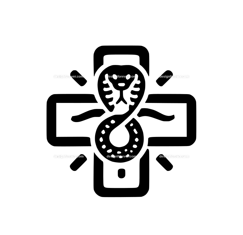 snake bit graphic logo