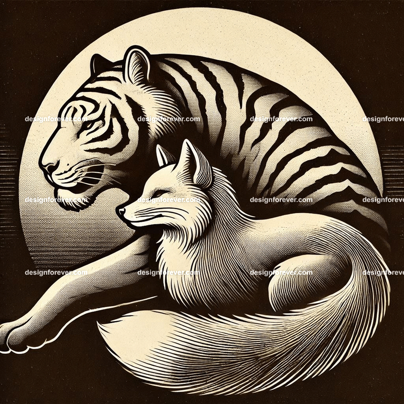 The Fox Borrows the Tiger's Might (狐假虎威)