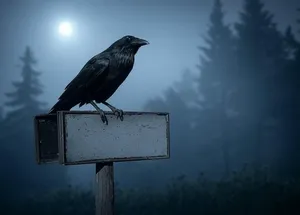 flying crow bar sign