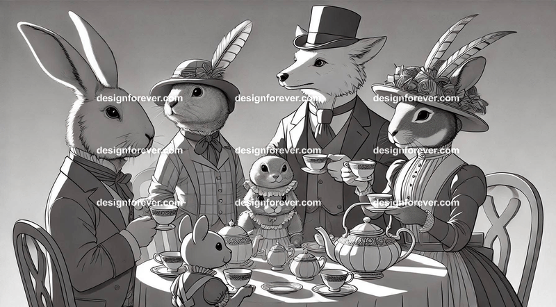 Animals as tea party animals