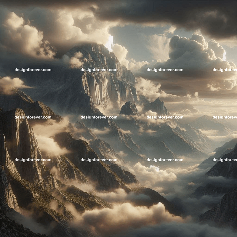 mount olympus in the clouds