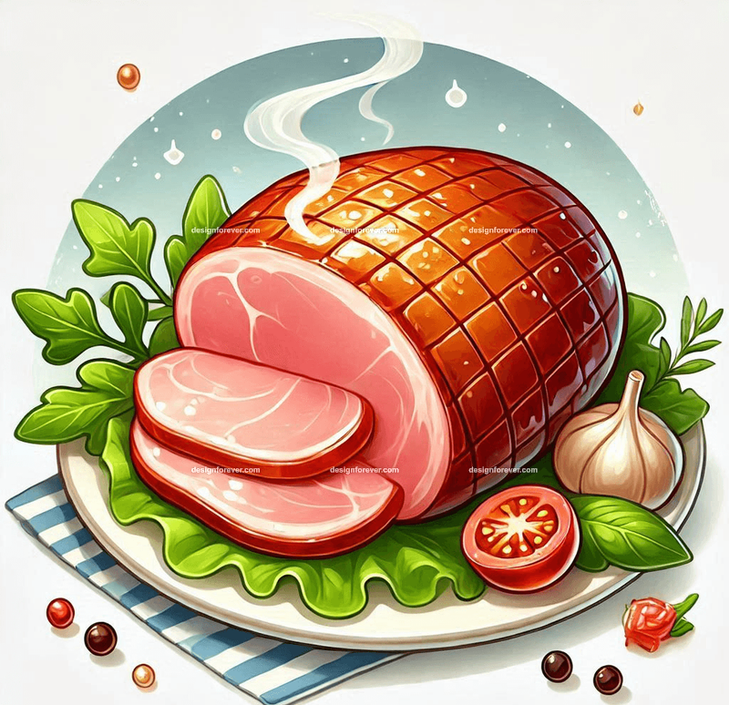 cooked ham