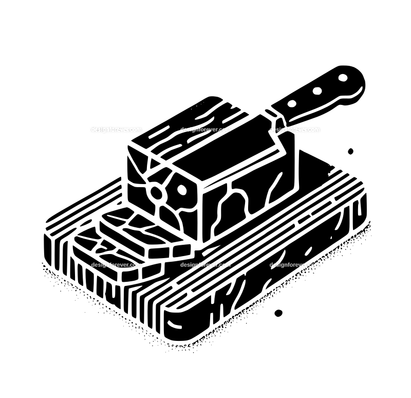 the butcher block graphic logo