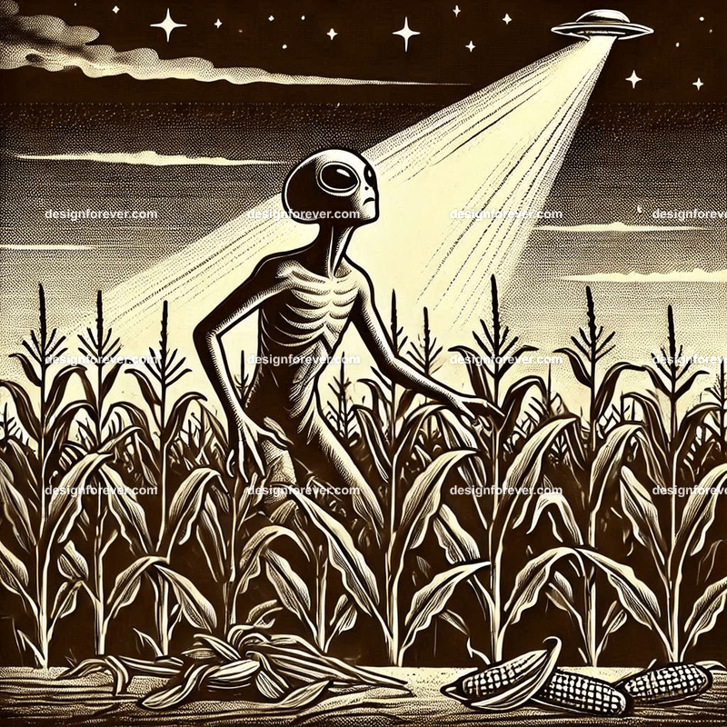 alien abduction in iowa corn field