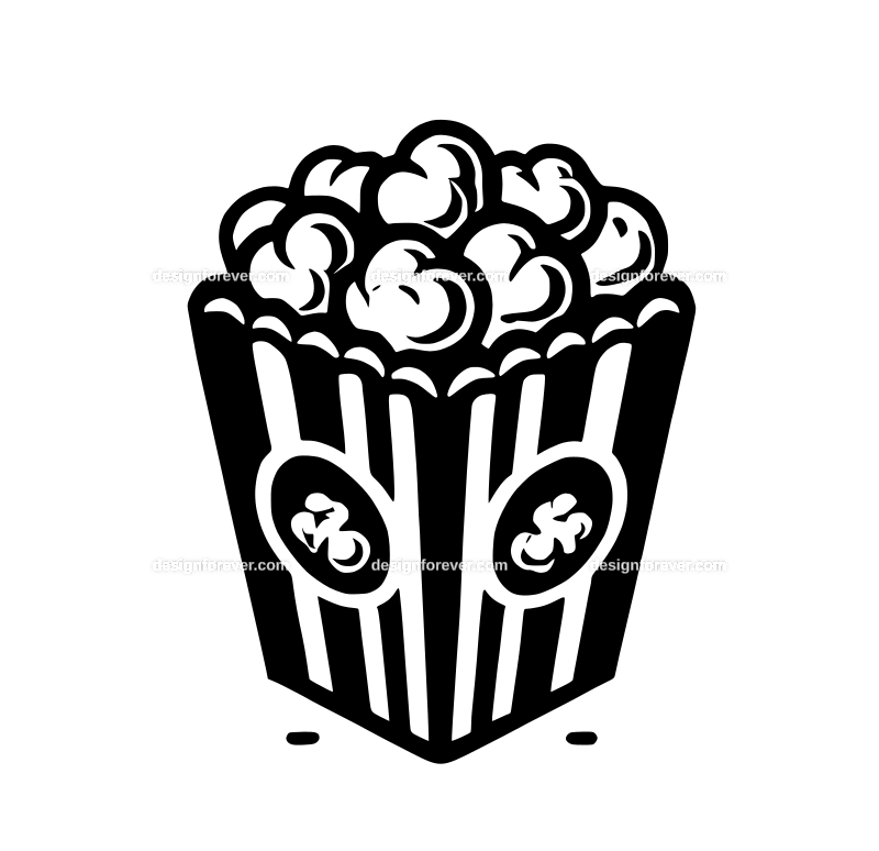 popcorn graphic logo