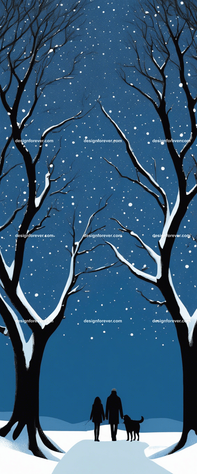 a couple walking dog evening