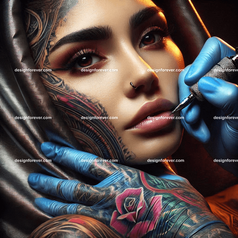 tattoo artist closeup face