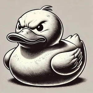 the angry rubber duck