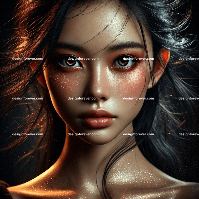 Young female sorcerer fantasy shot