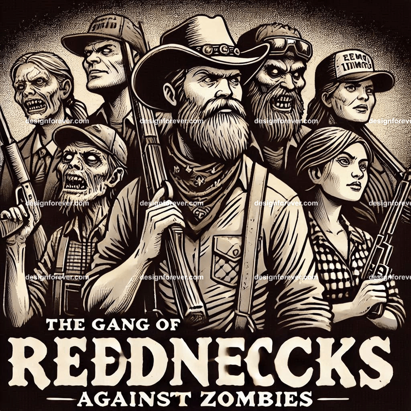 the gang of rednecks against zombies