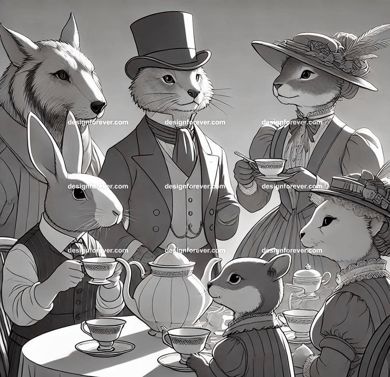 Animals as tea party animals