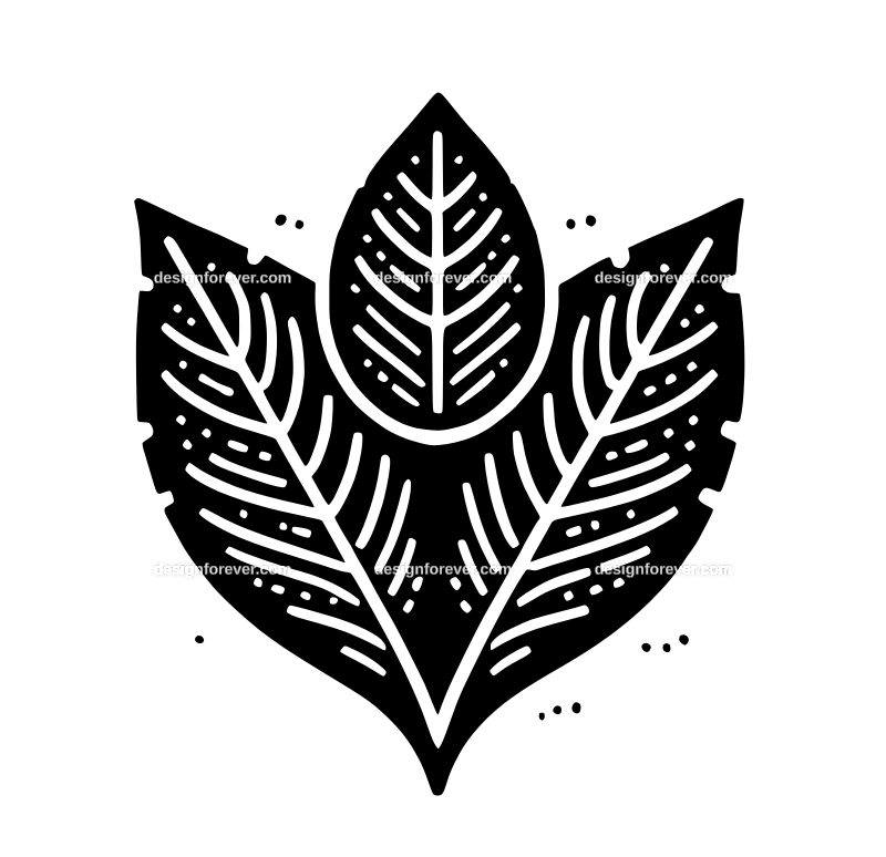 tea leaf graphic logo