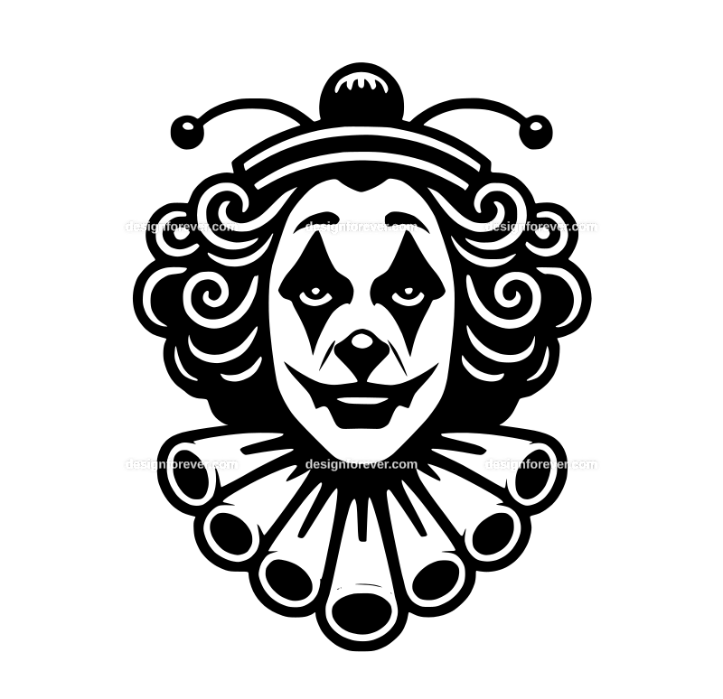 clown graphic logo
