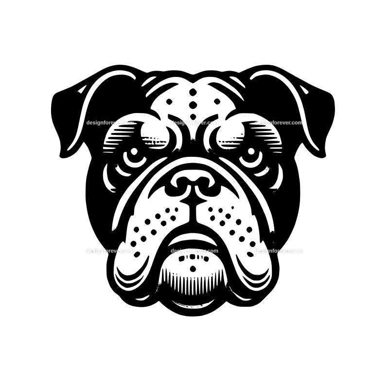bulldog graphic logo