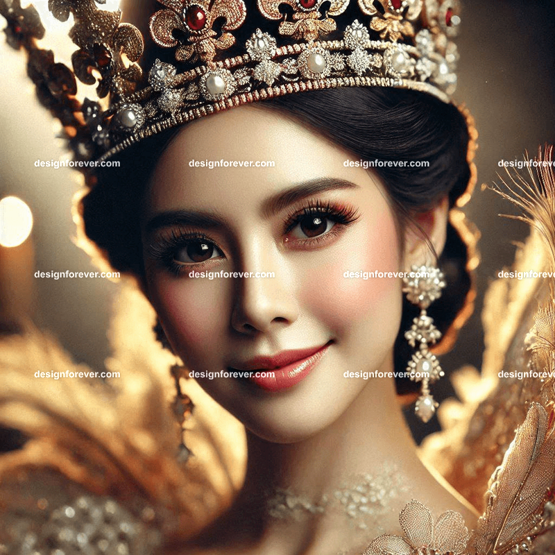 closeup of queen regent