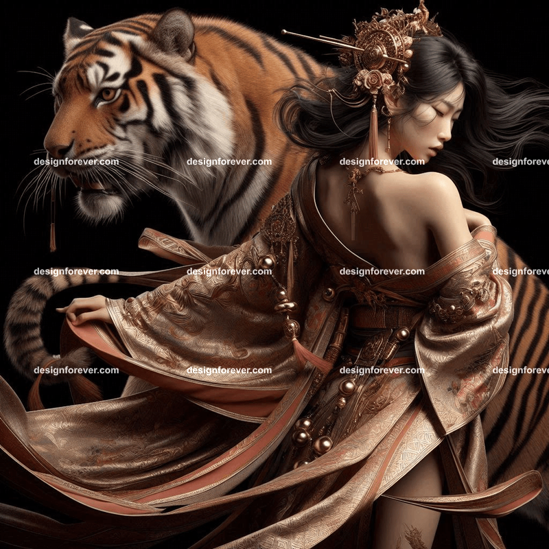 maiden warriors with their tigers