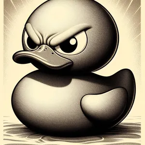 the angry rubber duck