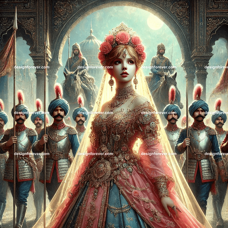 the queen and her guards