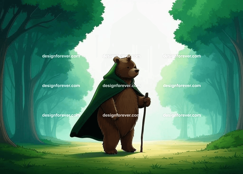 Animals as Storybook Adventurers – Characters styled like classic children's book illustrations