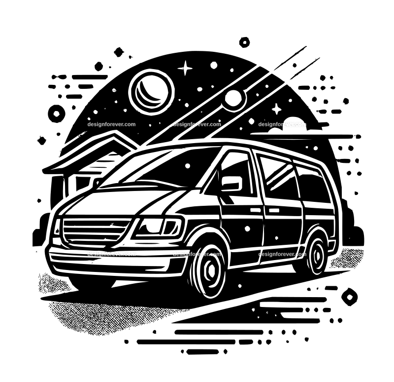 the minivan graphic logo