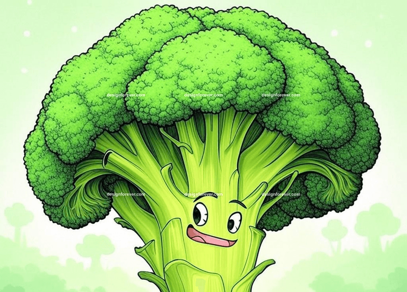 whimsical drawing of vegetables that kids hate