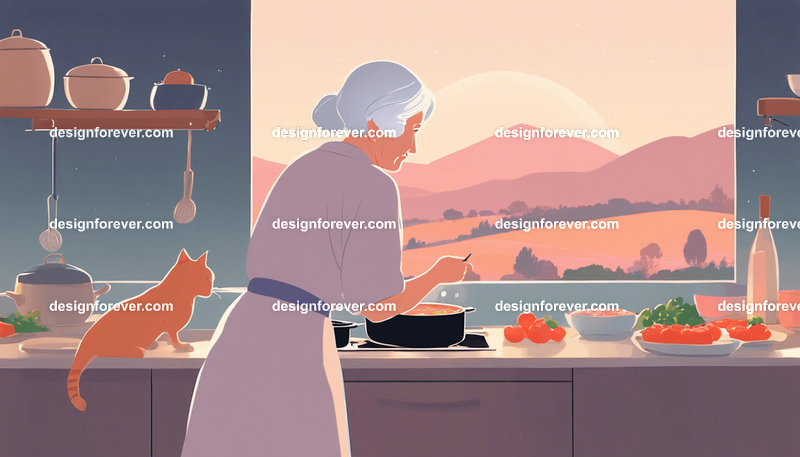 neighbors enjoying lunch under plum tree