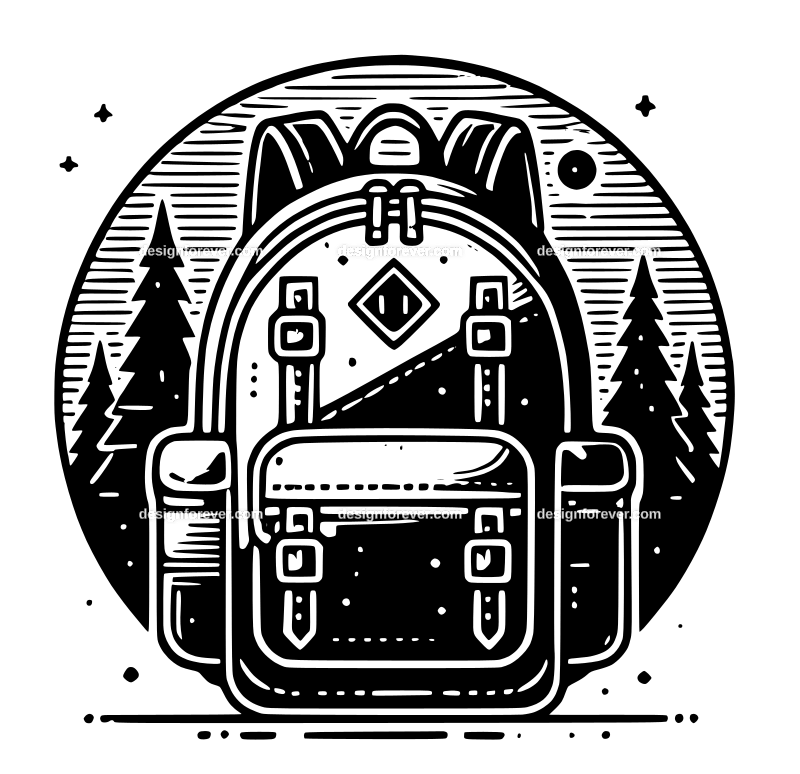 backpack graphic logo