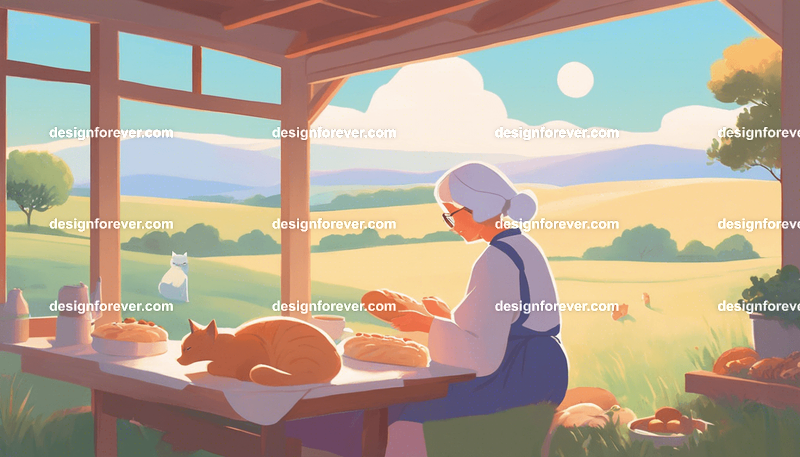 neighbors enjoying lunch under plum tree