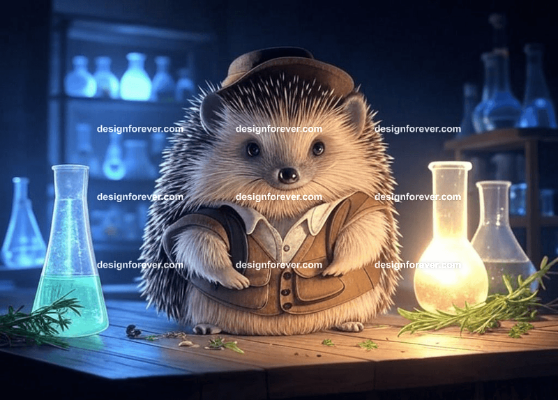 Hedgehog in a small workshop