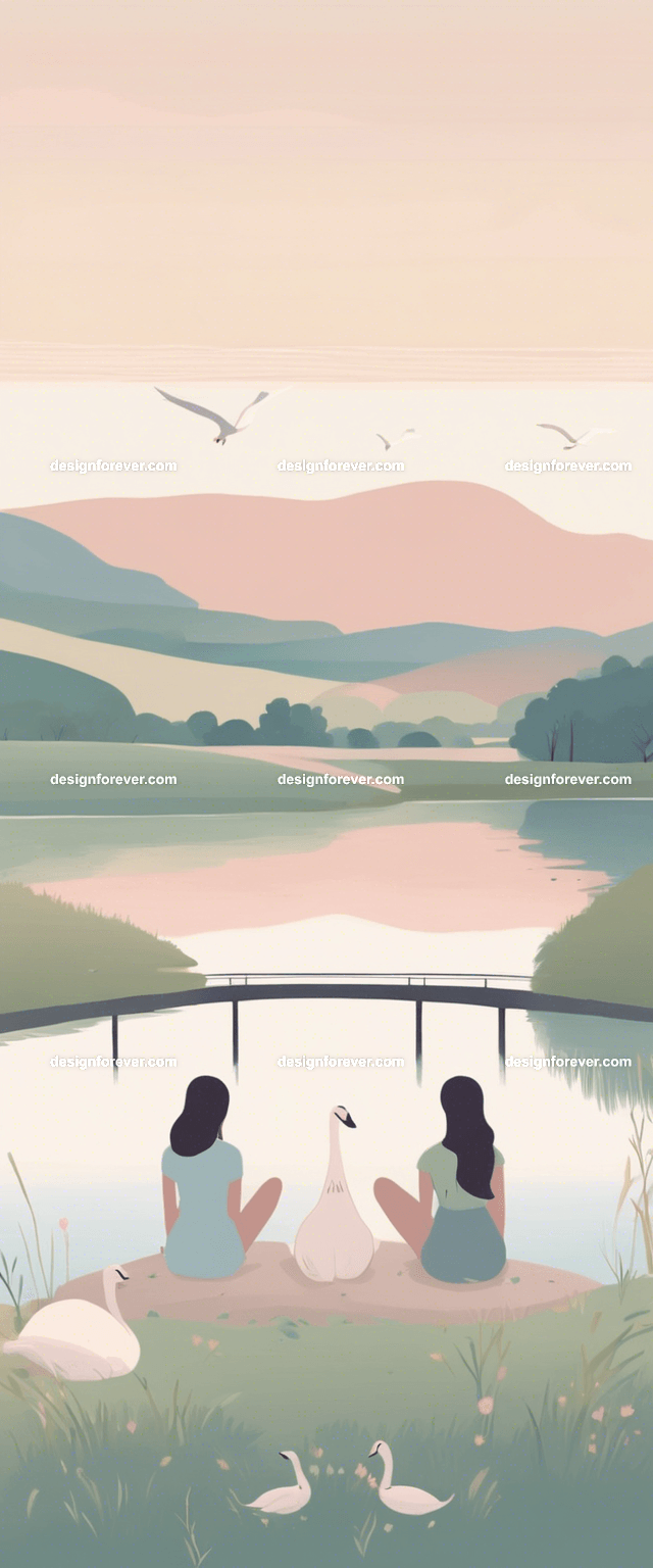 teen girl with a girl friend on bridge