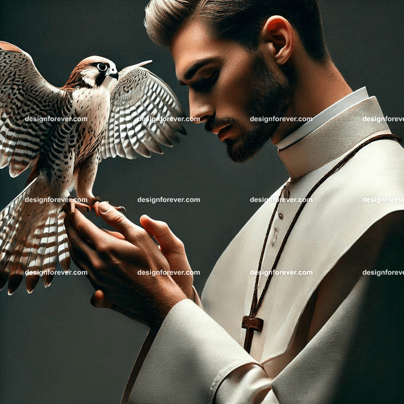 priest with falcon