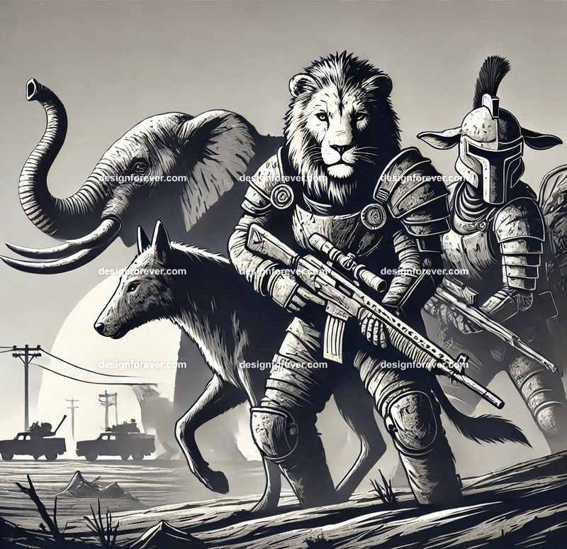 Animals as wasteland warriors