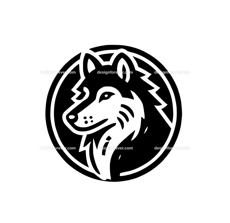 wolf graphic logo