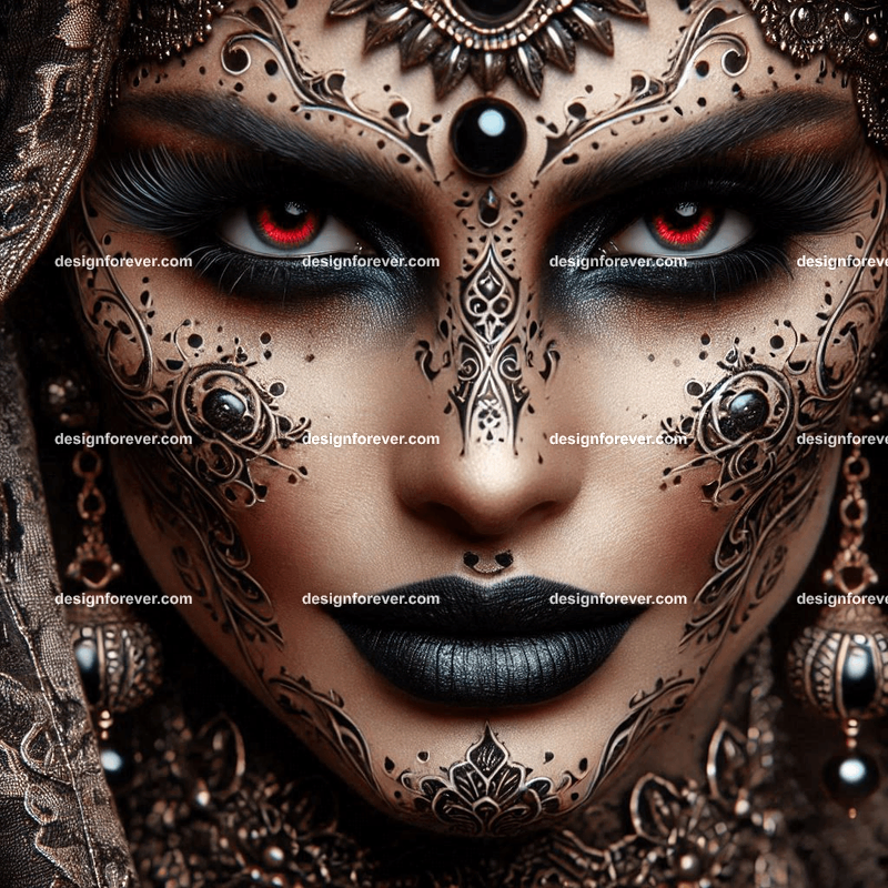 closeup of evil queen