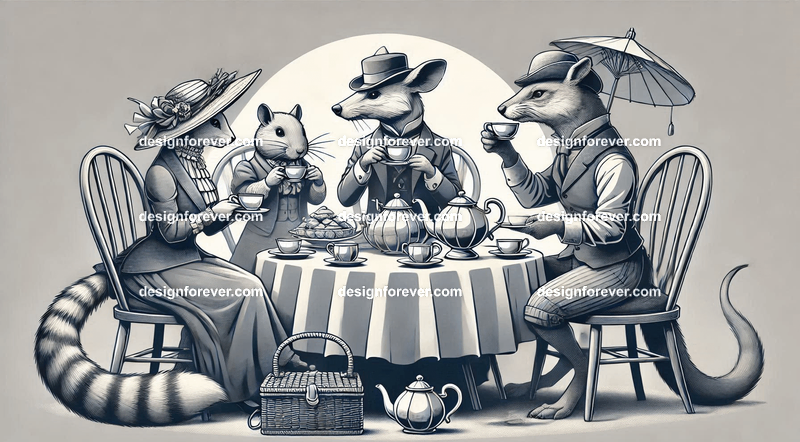 Animals as tea party animals