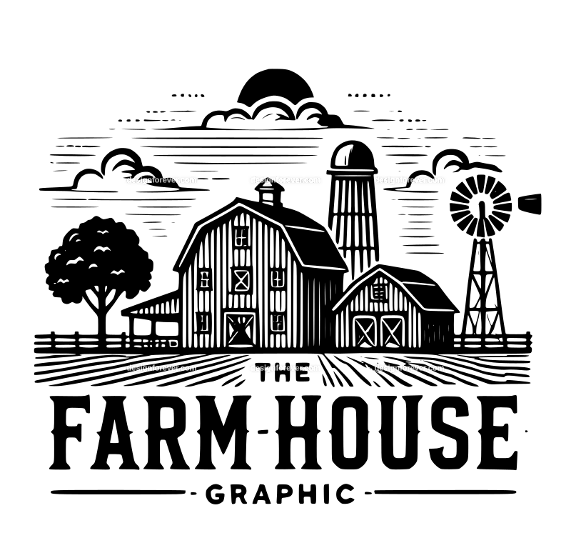 the farm house graphic logo