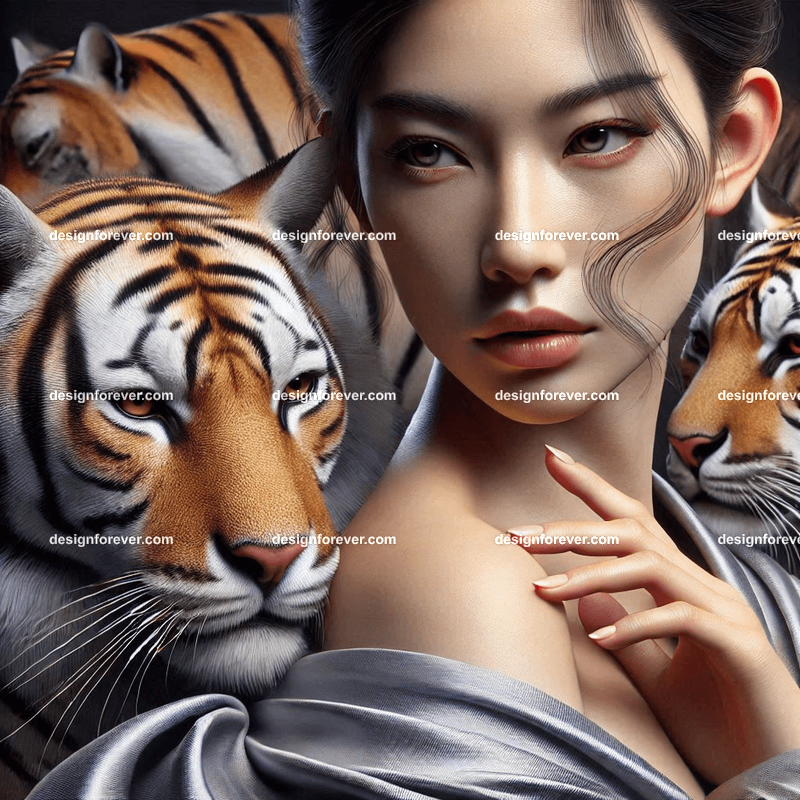 maiden warriors with their tigers