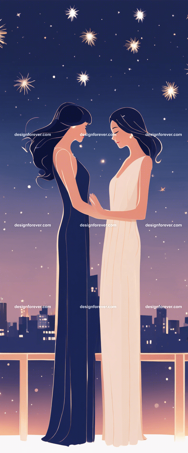 2 women celebrating new years