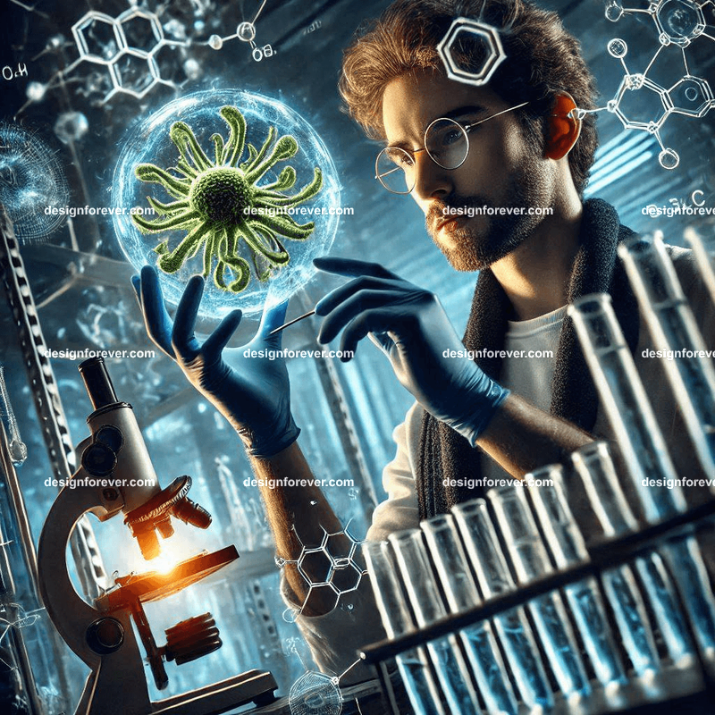 the genius biohacker in his lab