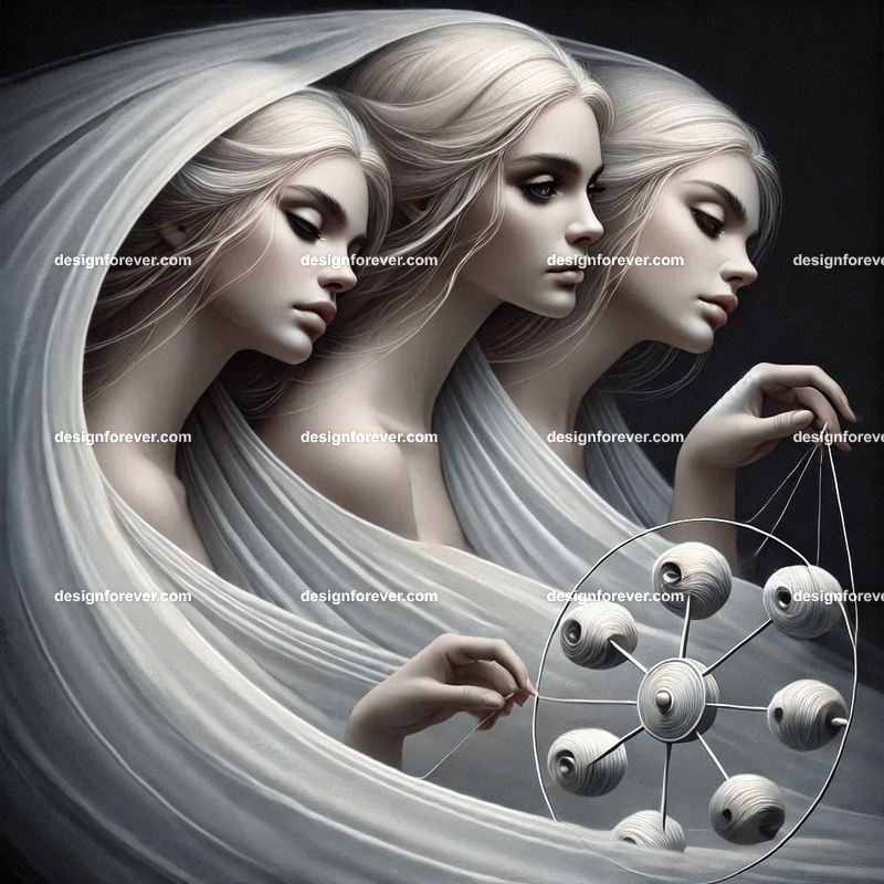 the 3 Fates spinning the yarn of lives