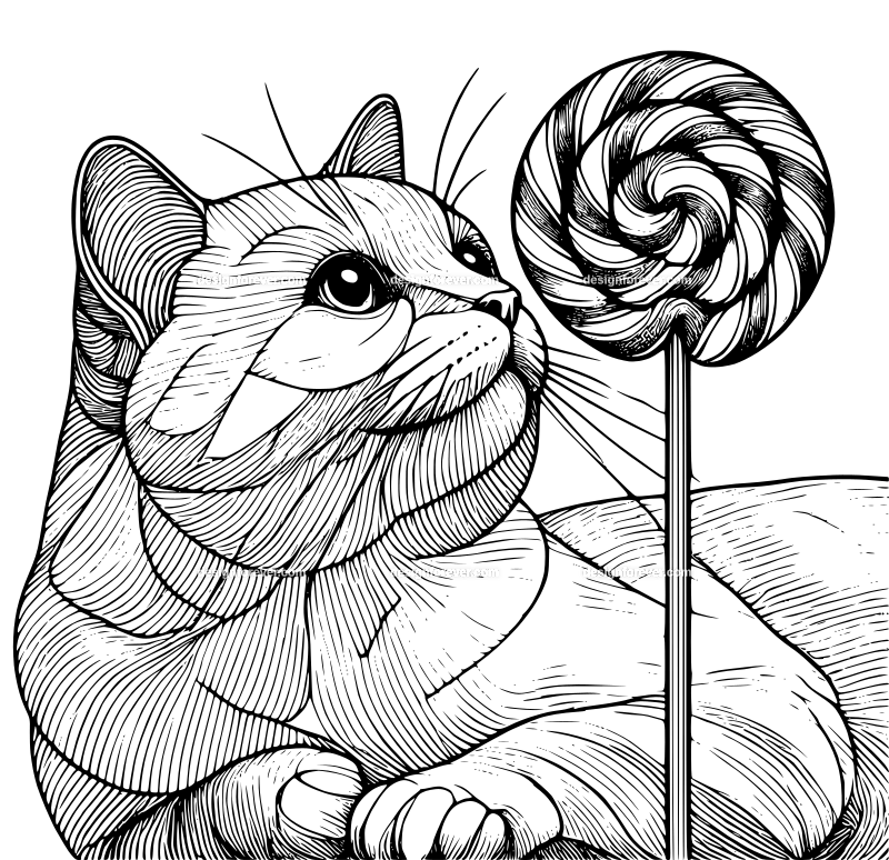 the cat who loved lollipops