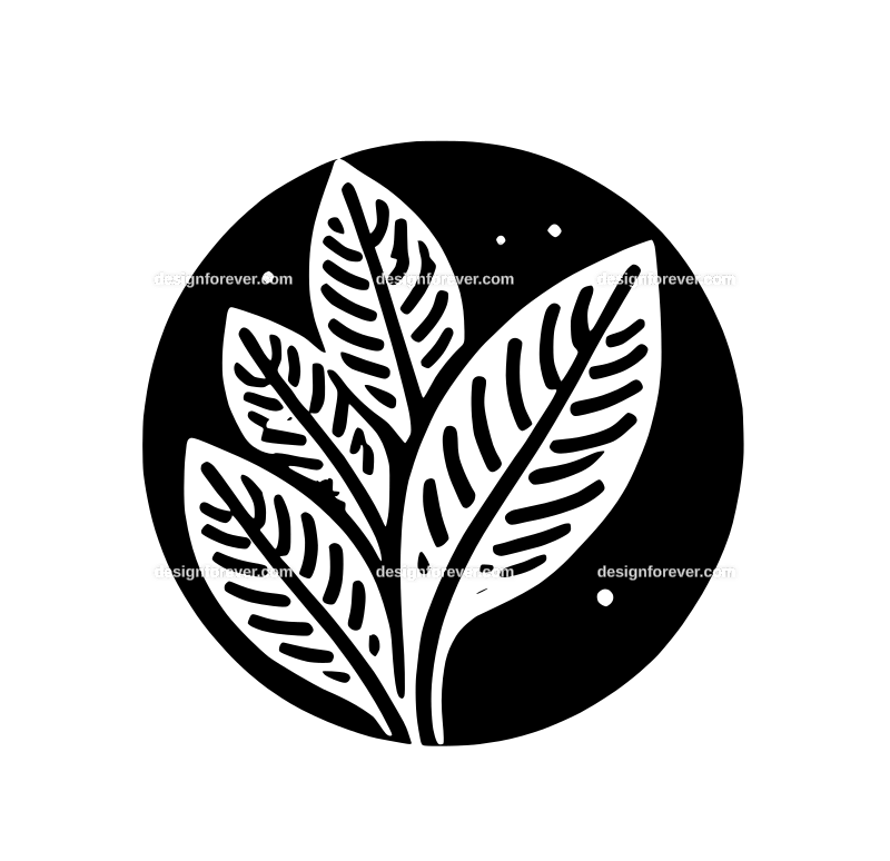 tea leaf graphic logo