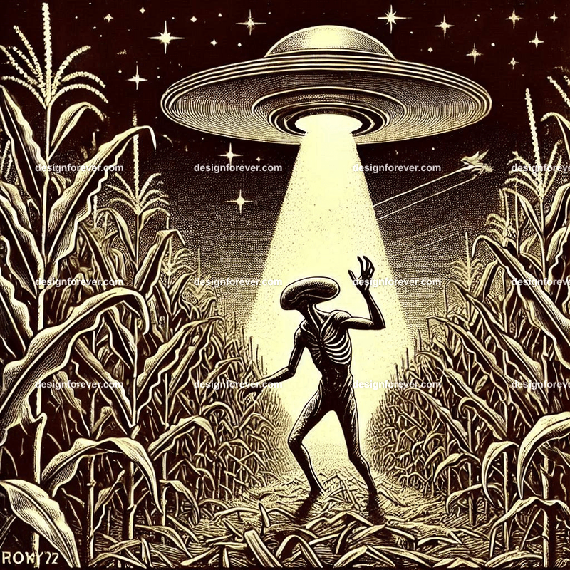 alien abduction in iowa corn field