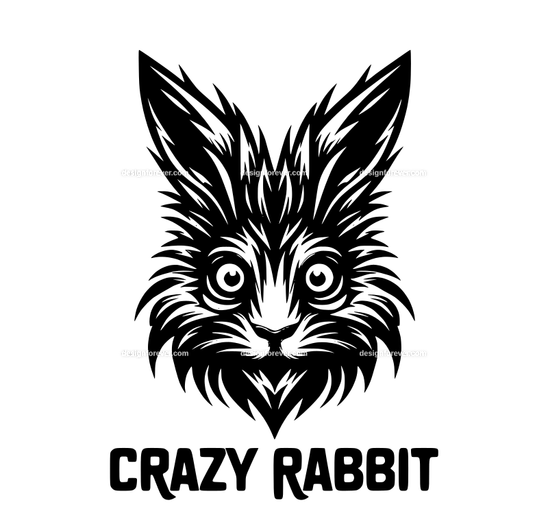 the crazy rabbit graphic logo