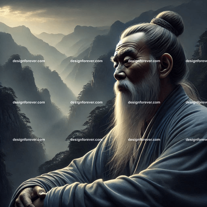 chinese philosopher in the mountains