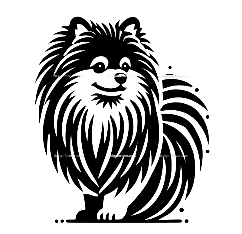 pomeranian graphic logo