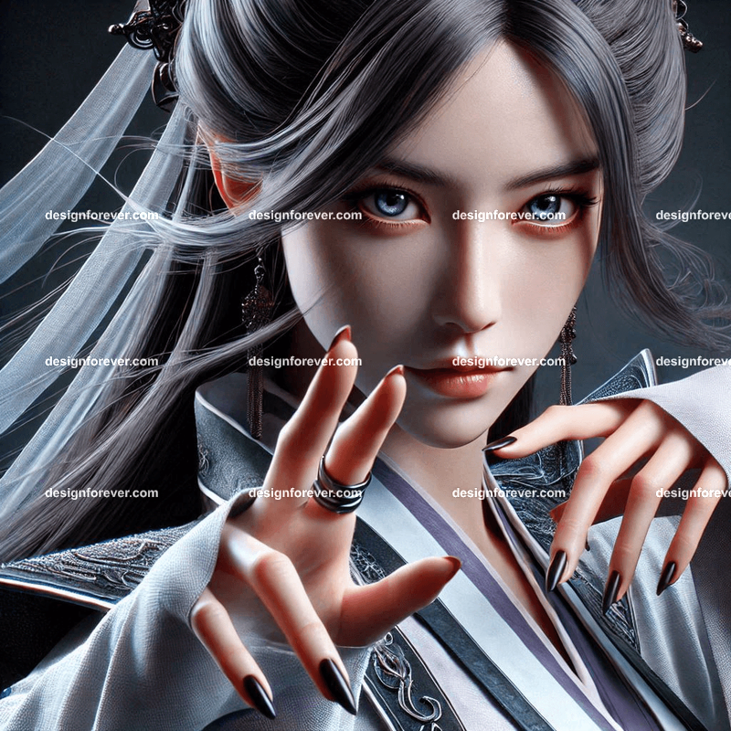 elite wuxia female warriors dressed in wuxia clothing with deadly finger touch