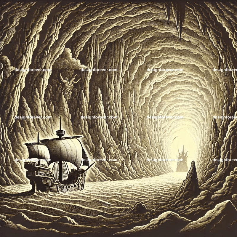 the cave of sorrow and ship of souls