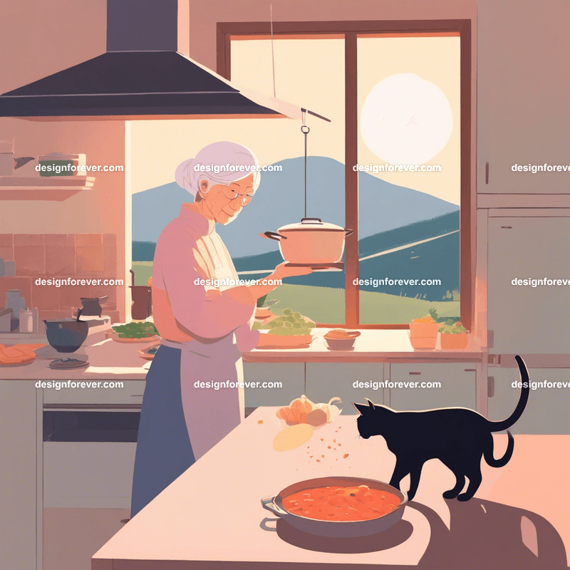 neighbors enjoying lunch under plum tree