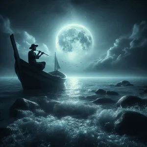 ocean abyss fog shadow of sea monstrosity